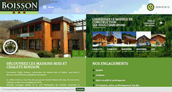 Desktop Screenshot of chalets-boisson.com