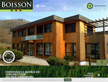 Tablet Screenshot of chalets-boisson.com